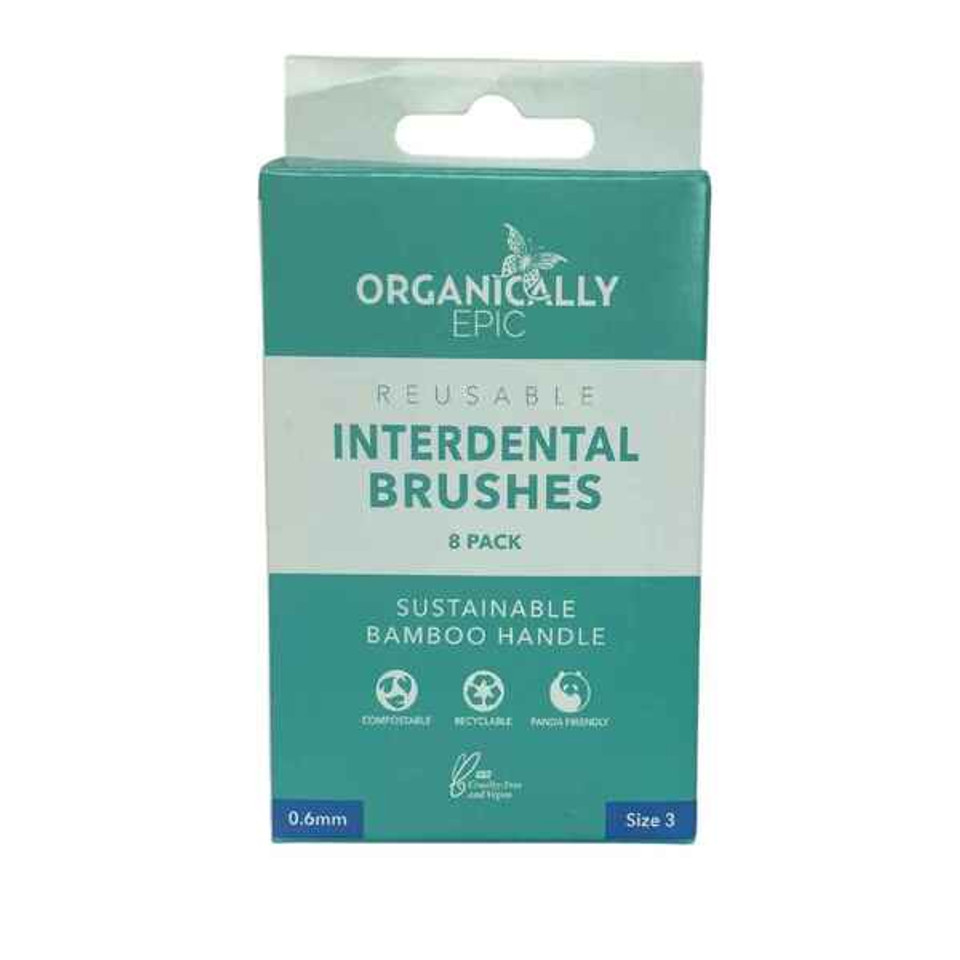 Organically Epic Bamboo Interdental Brushes - Size 3