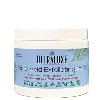 Ultraluxe Skin Care Triple Acid Exfoliating Pads