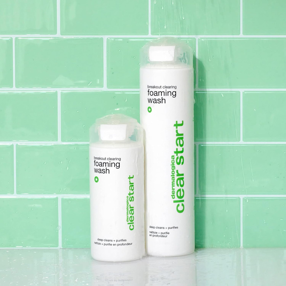 Dermalogica Breakout Clearing Foaming Wash - Acne Face Wash With Salicylic Acid & Tea Tree Oil - Dive Into Pores To Clear, Soothe, & Energize