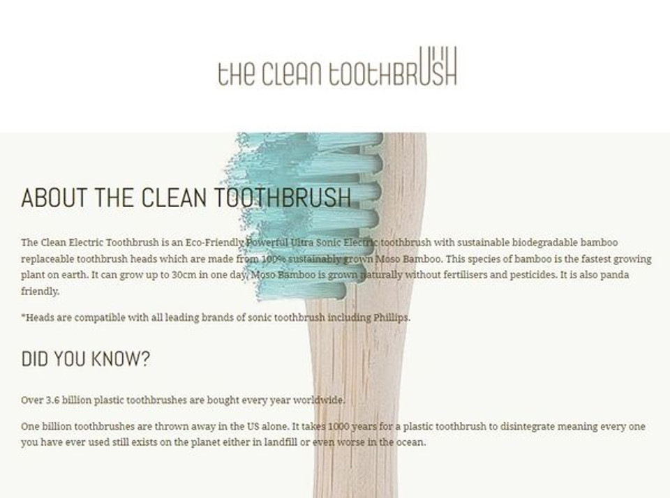 The Clean Toothbrush - Eco-Friendly Toothbrush - 6 Pack