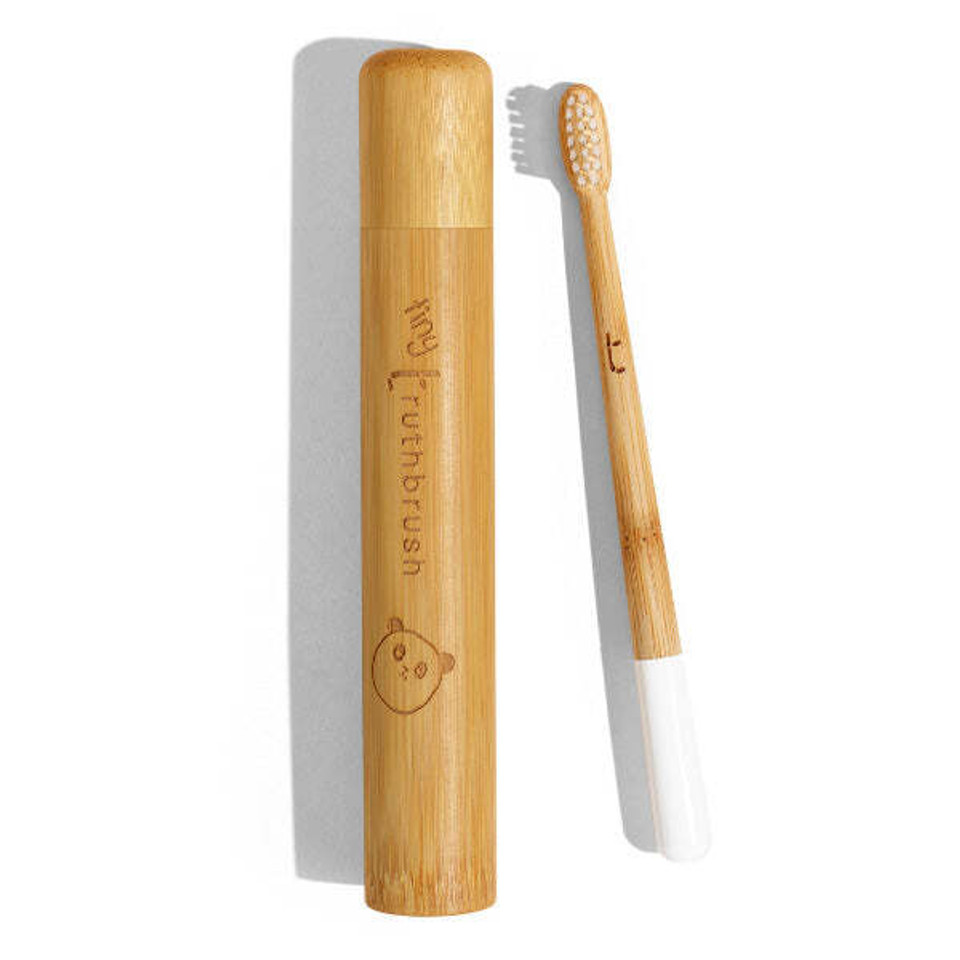Truthbrush Children'S Bamboo Toothbrush & Travel Case Set