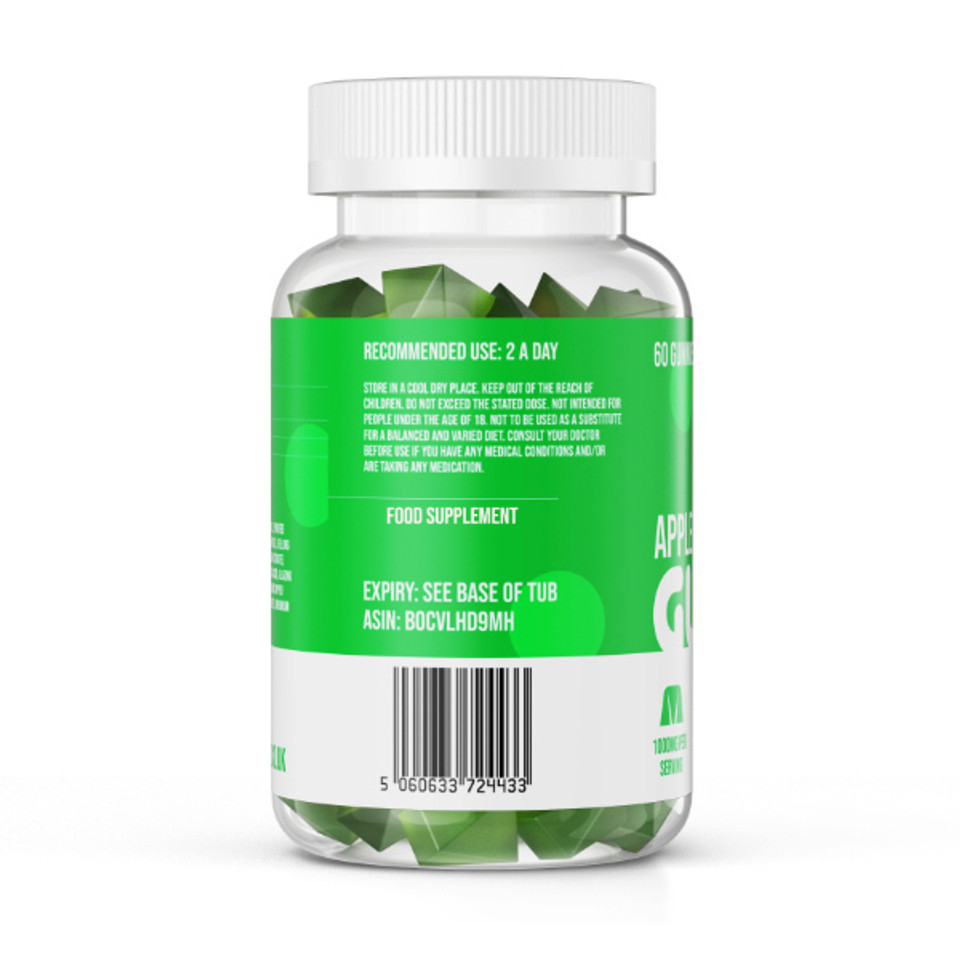 Nuke Nutrition Apple Cider Vinegar Gummies Weight Loss X 60