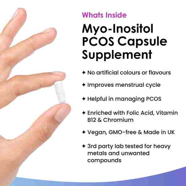 New Leaf Myo-Inositol Pcos Supplement + Folic Acid & B12