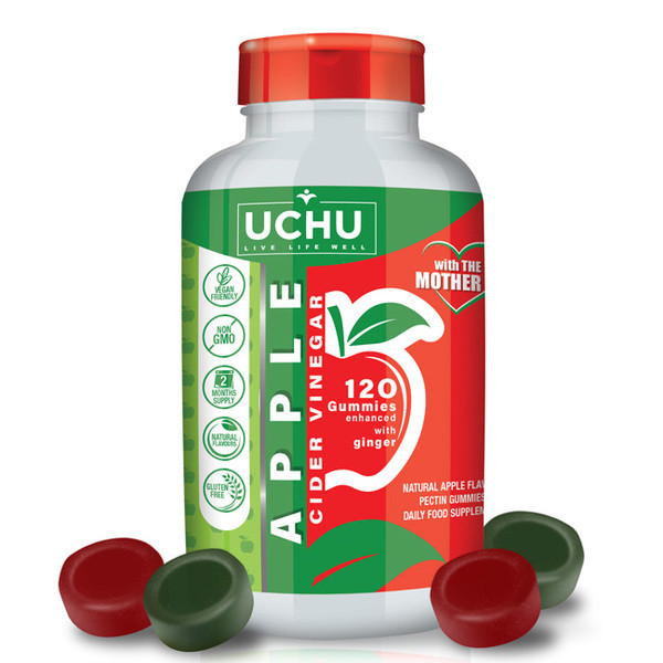 Uchu 120 X Mother Apple Cider Vinegar Gummies Acv Gummy