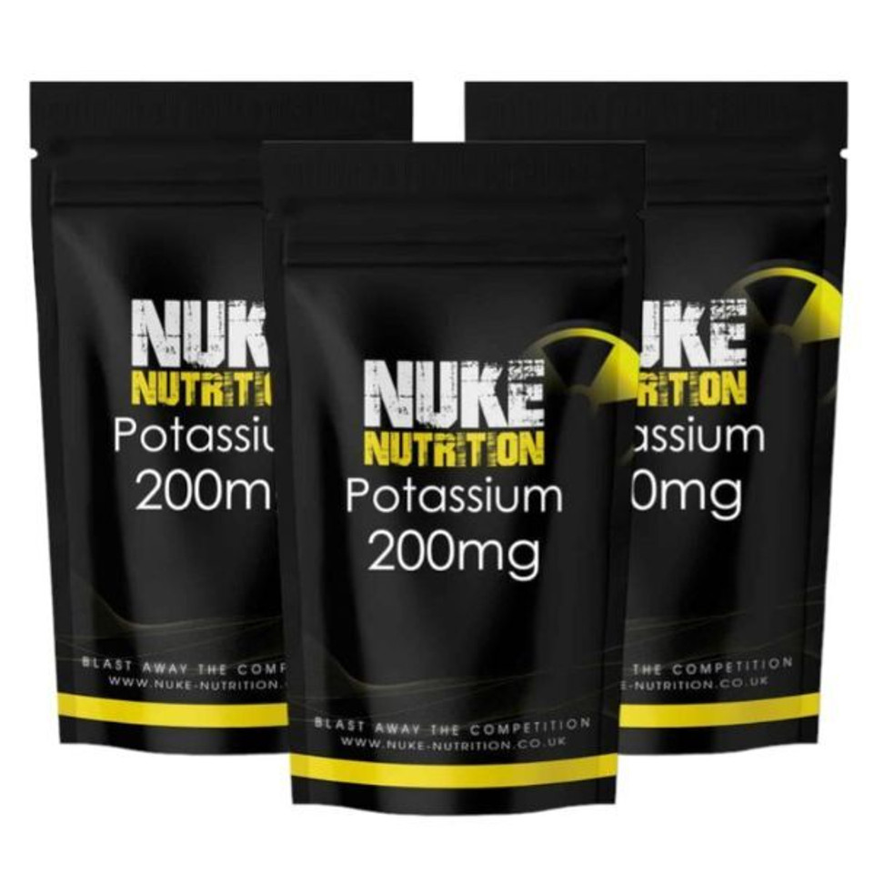 Nuke Nutrition Potassium Tablets 200Mg - 180Ct
