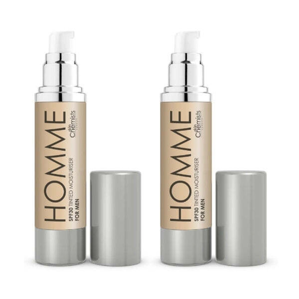 Skinchemists Men'S Light Moisturiser Spf 30 Pack 2 X 50Ml