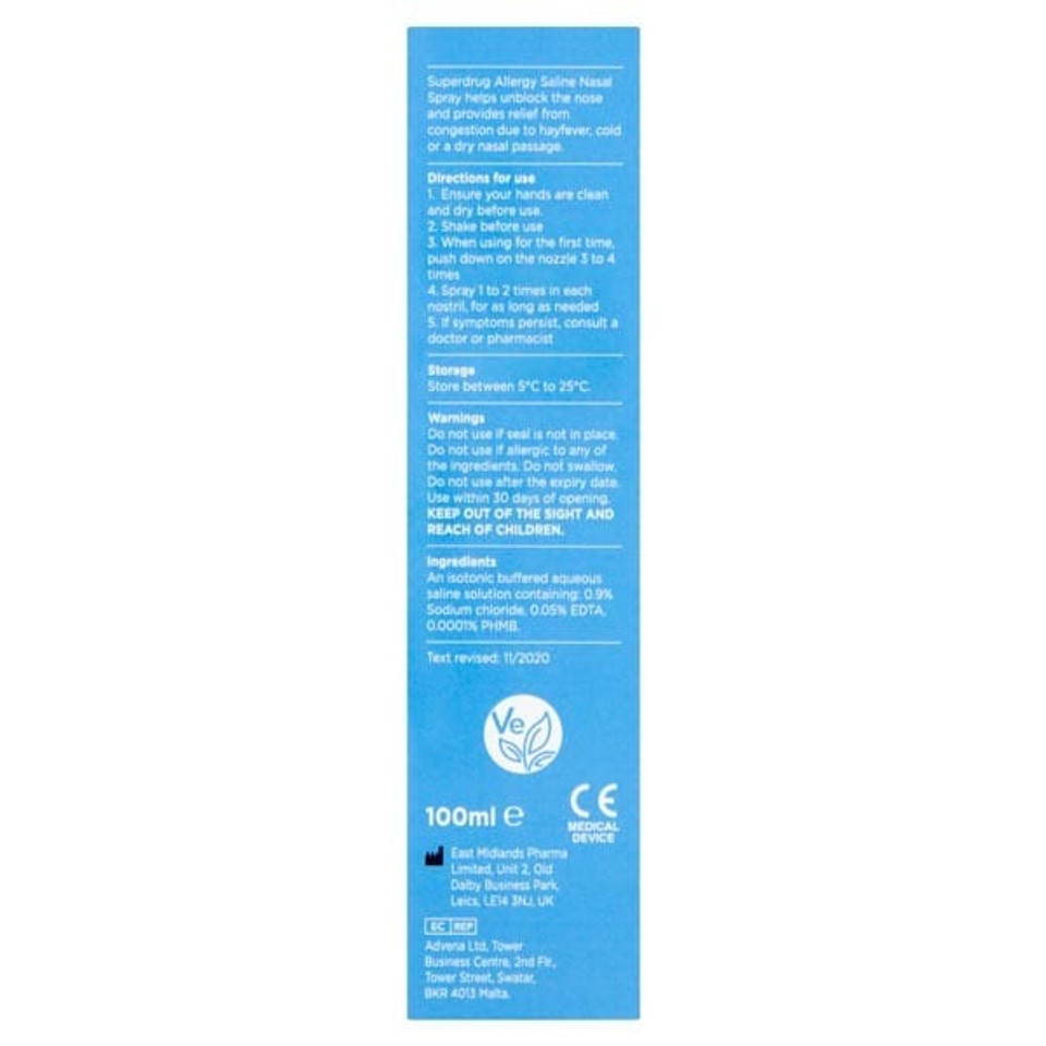 Saline Nasal Spray 100Ml