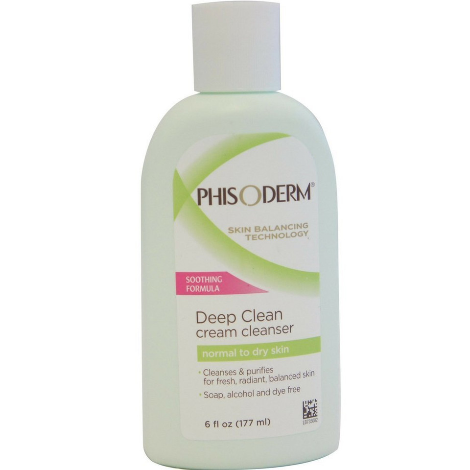 Phisoderm Cream Cleanser For Normal To Dry Skin, 6 Oz (177 Ml)