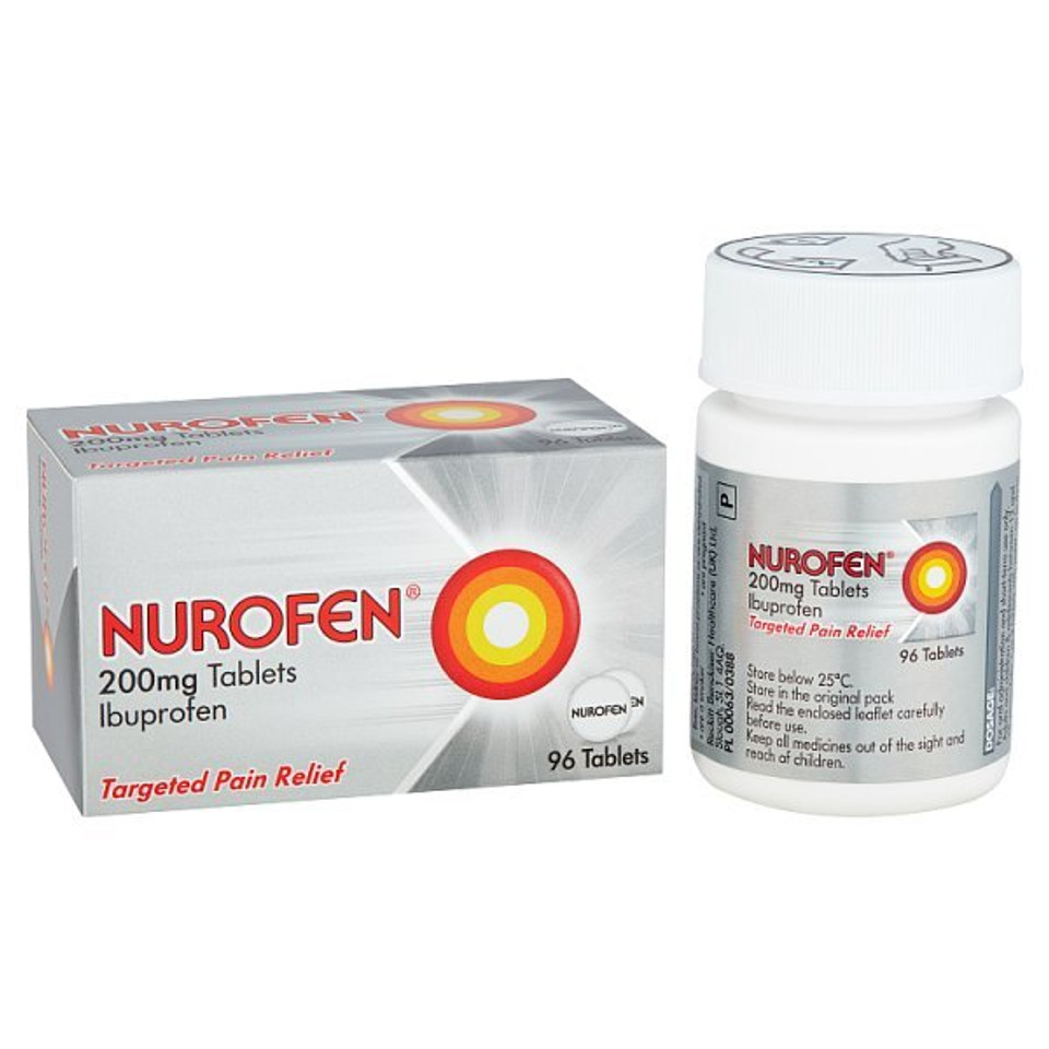 Nurofen Ibuprofen 200Mg Pain Relief Tablets 96S