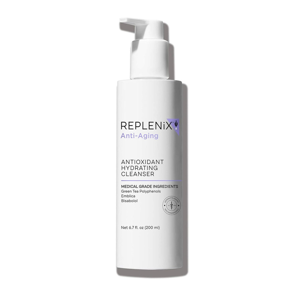 Replenix Antioxidant Hydrating Cleanser, Medical-Grade Gentle Face Wash For Dry & Mature Skin