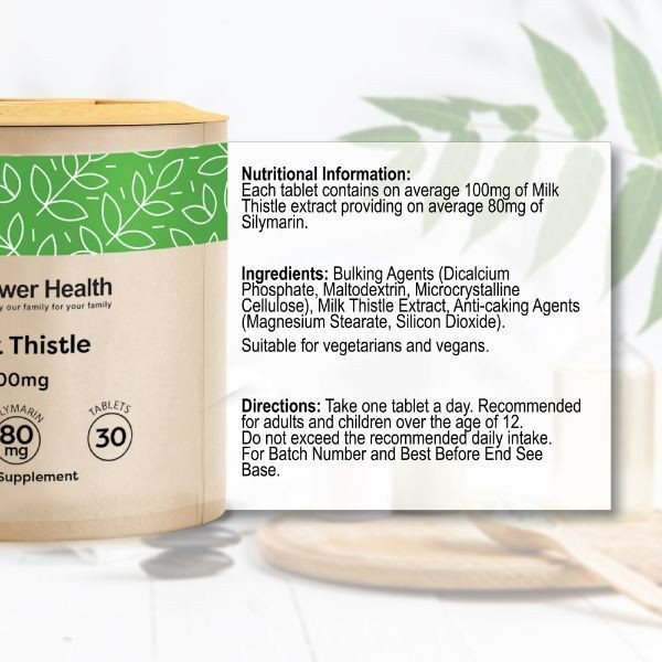 Power Health Milk Thistle 30S May Support Detox Programmes