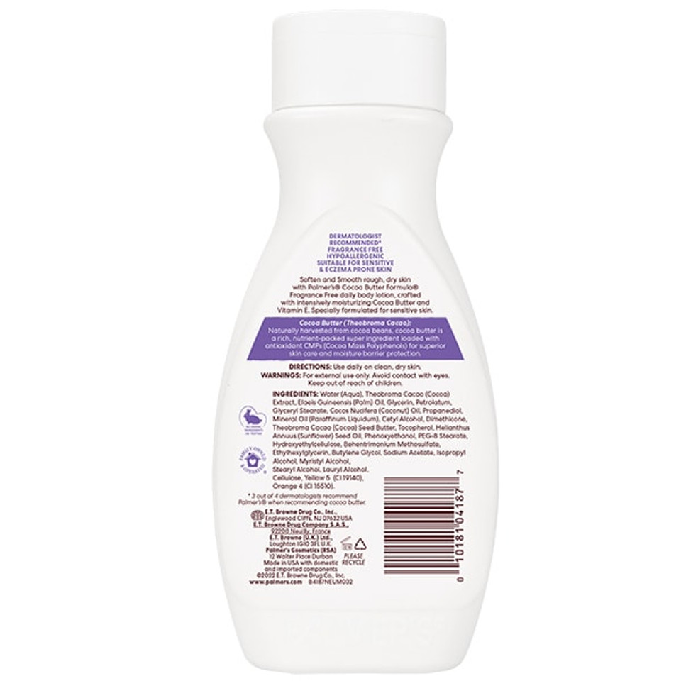 Palmer'S Cocoa Butter Fragrance Free Body Lotion 250Ml