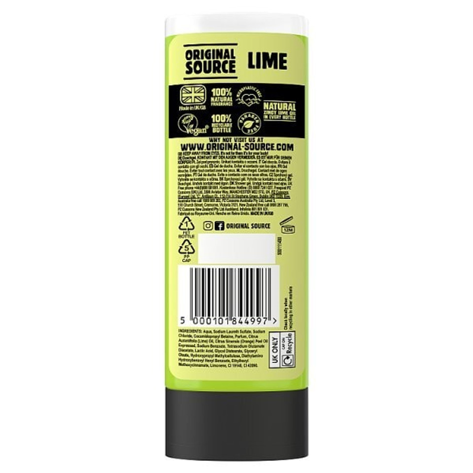 Original Source Lime Shower Gel Body Wash 250Ml