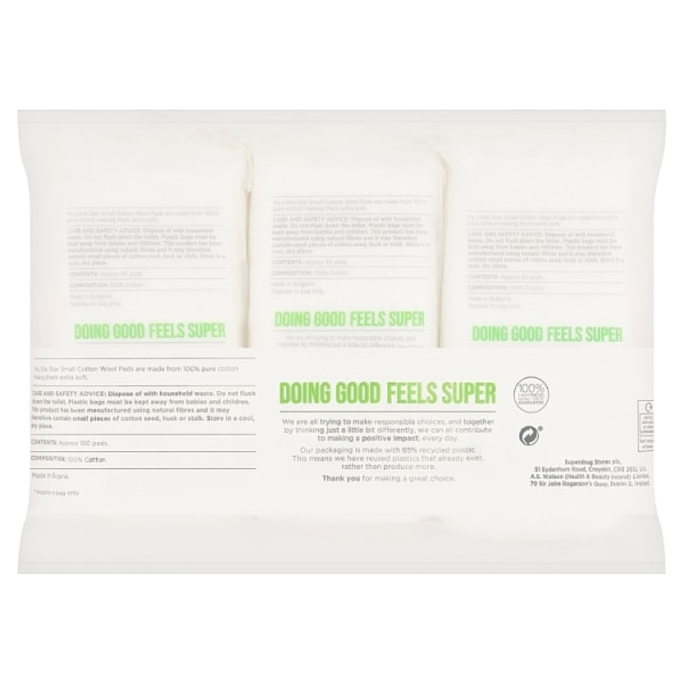 My Little Star Cotton Pads Triple Pack