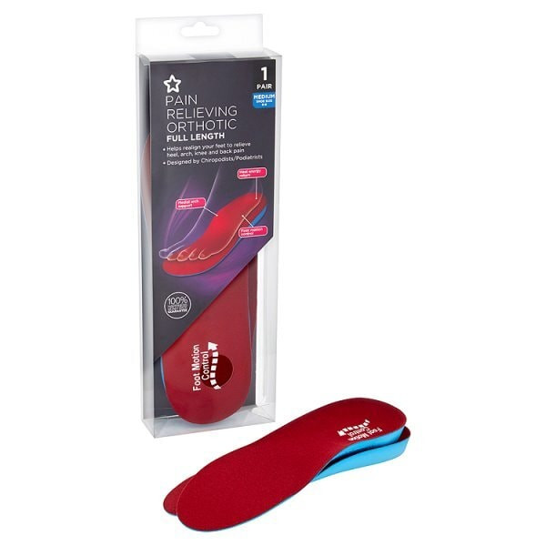 Full Length Orthotic Insole Medium (Size 6 To 8)