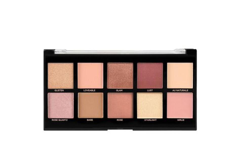 Profusion Cosmetics Bare Rose | 10 Shade Eyeshadow Palette