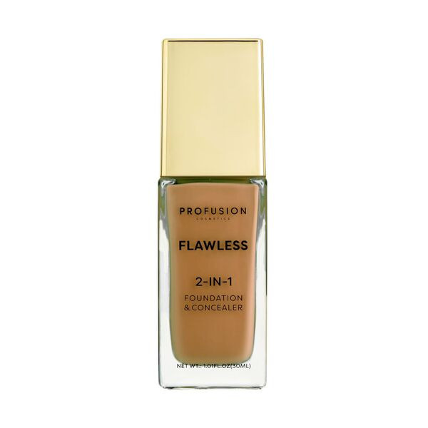 Profusion Cosmetics Flawless 2-In-1 Foundation | Deep Bronze