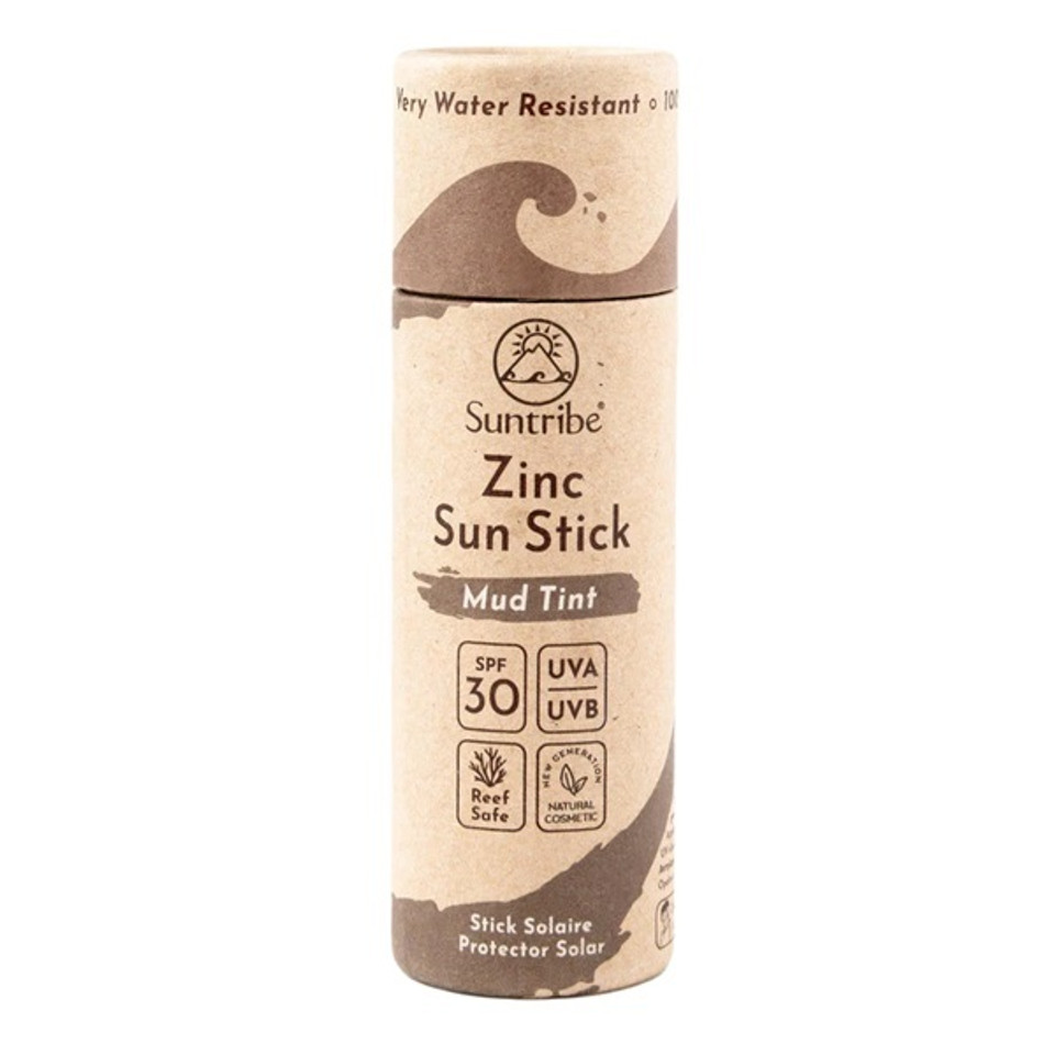 Suntribe All Natural Zinc Sun Stick Mud Tint Spf 30 30G Suntribe All Natural Zinc Sun Stick Mud Tint Spf 30 30G