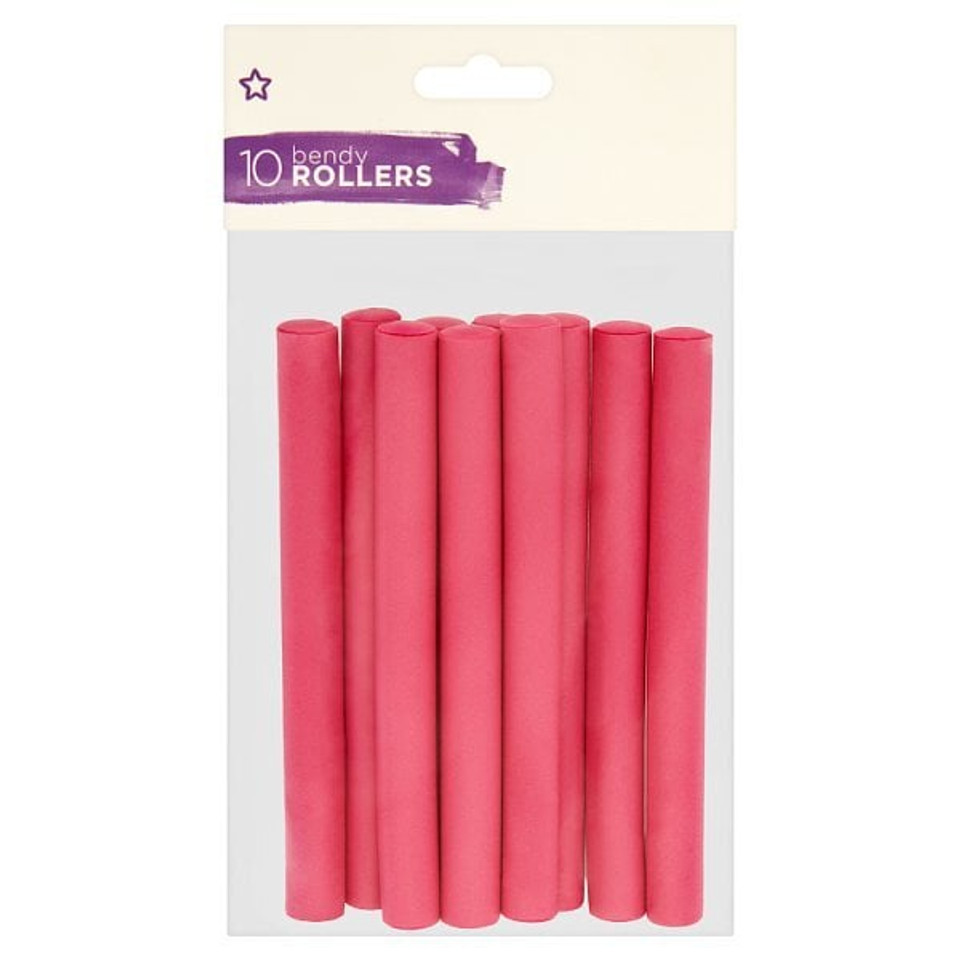 Pink Bendy Rollers X10