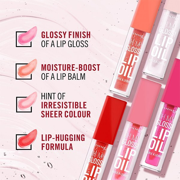 Rimmel Oh My Gloss! Lip Oil 001 Pink Flush4.5Ml