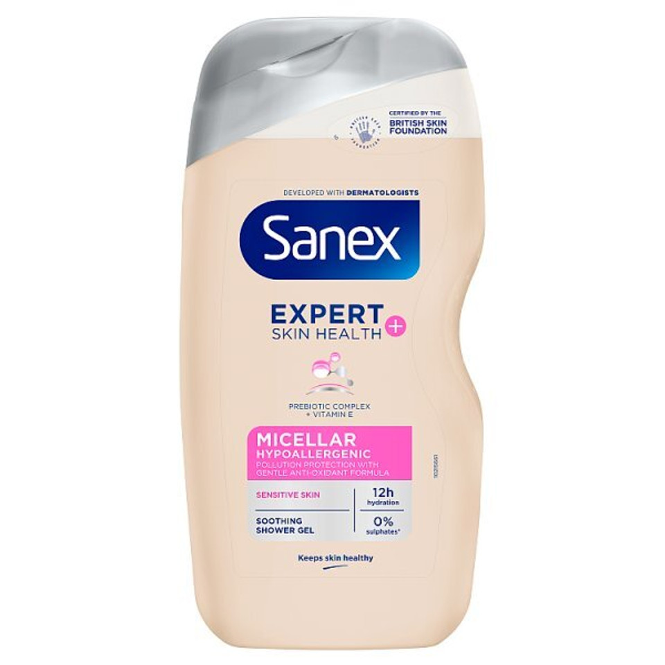 Sanex Expert+ Micellar Hypoallergenic Shower Gel 450Ml