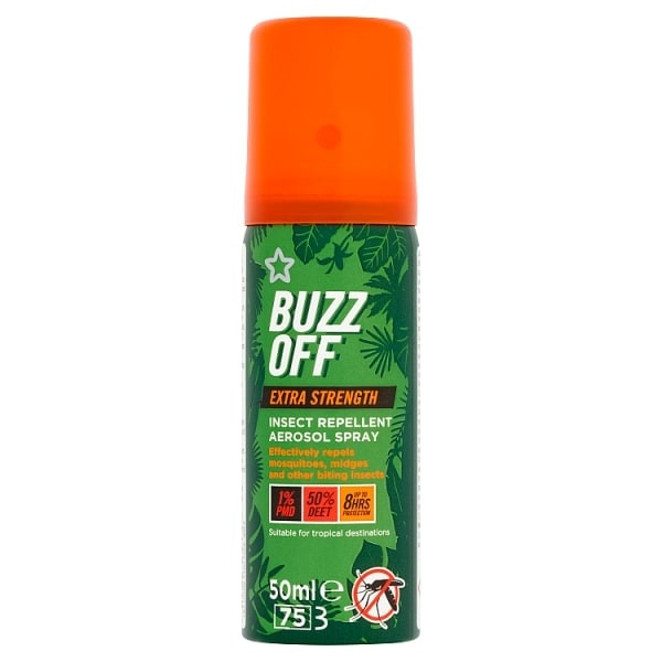 Buzz Off Extra Strength Bug Repellent Spray 50Ml