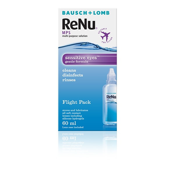 Renu Contact Lens Multi-Purpose Solution Flight Pack 60Ml