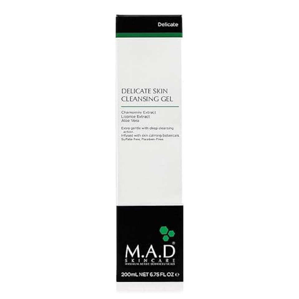 M.A.D Skincare Delicate Skin Cleansing Gel - Extra Gentle 6.75 Oz