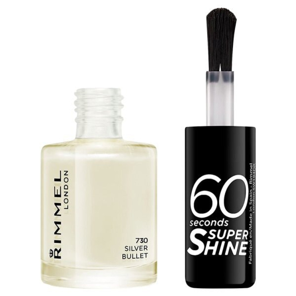 Rimmel Nail Polish 60 Second Silver Bullet 8Ml