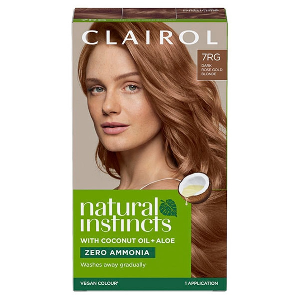Clairol Natural Instincts Hair Dye 7Rg Dark Rose Gold Blonde