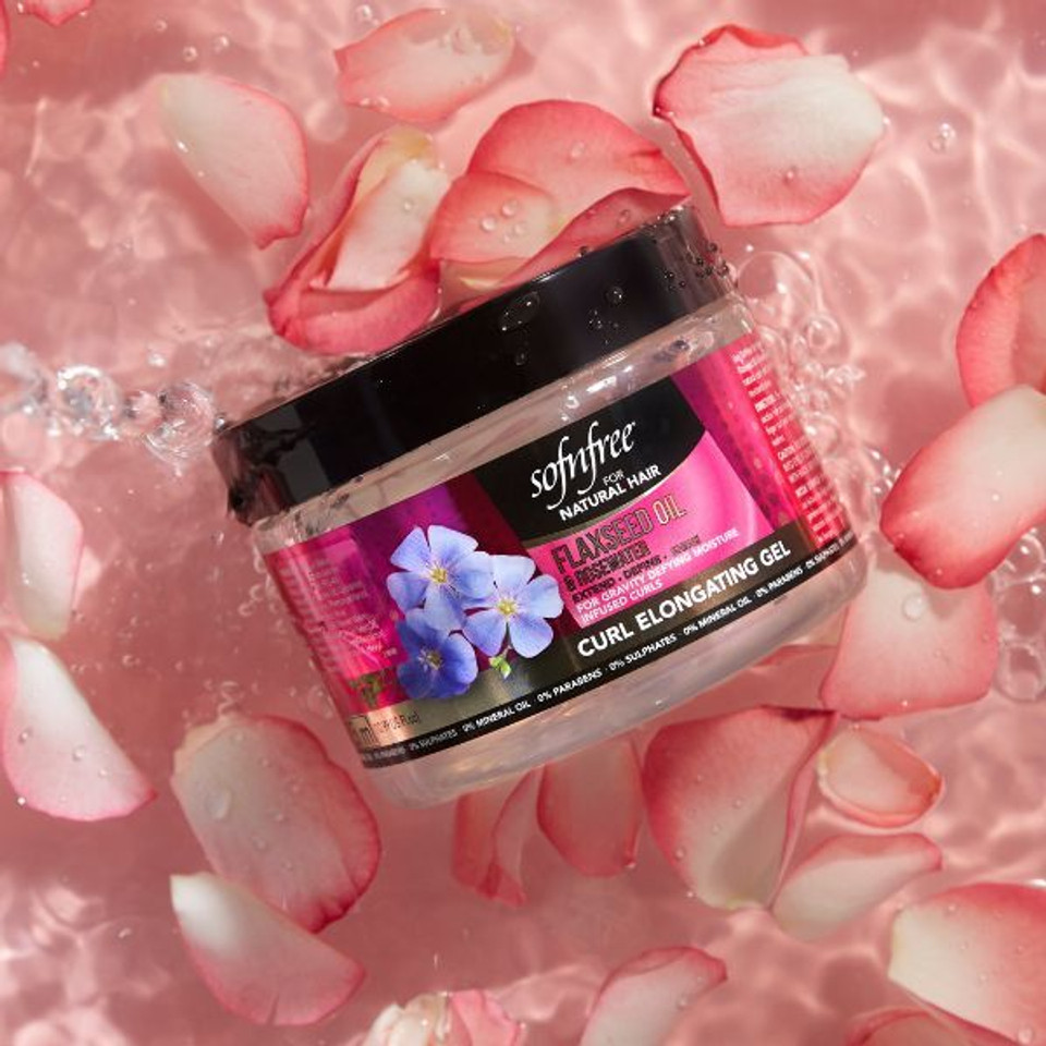 Snf Naturals Flaxseed Oil & Rosewater Curl Elongating Gel