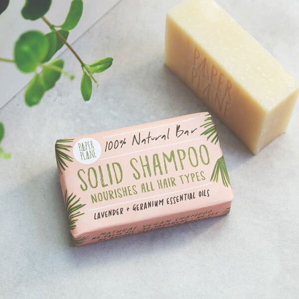 Paper Plane Solid Shampoo Bar Lavender And Geranium 95G