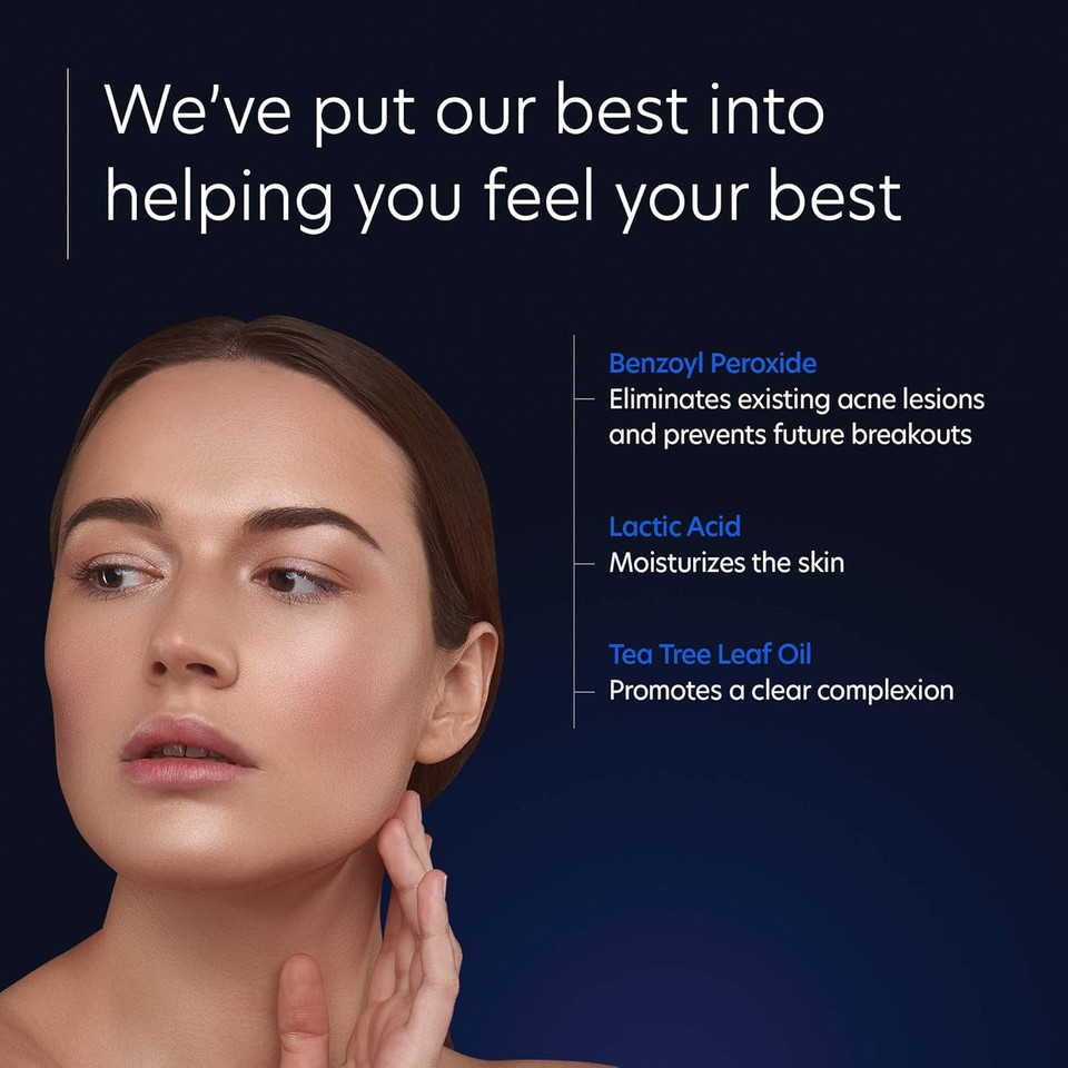 Pca Skin Acne Treatment Cream For Face - Daily Facial Spot Treatment With 5% Benzoyl Peroxide & Hydrating Lactic Acid For Acne-Prone Skin (0.5 Oz)
