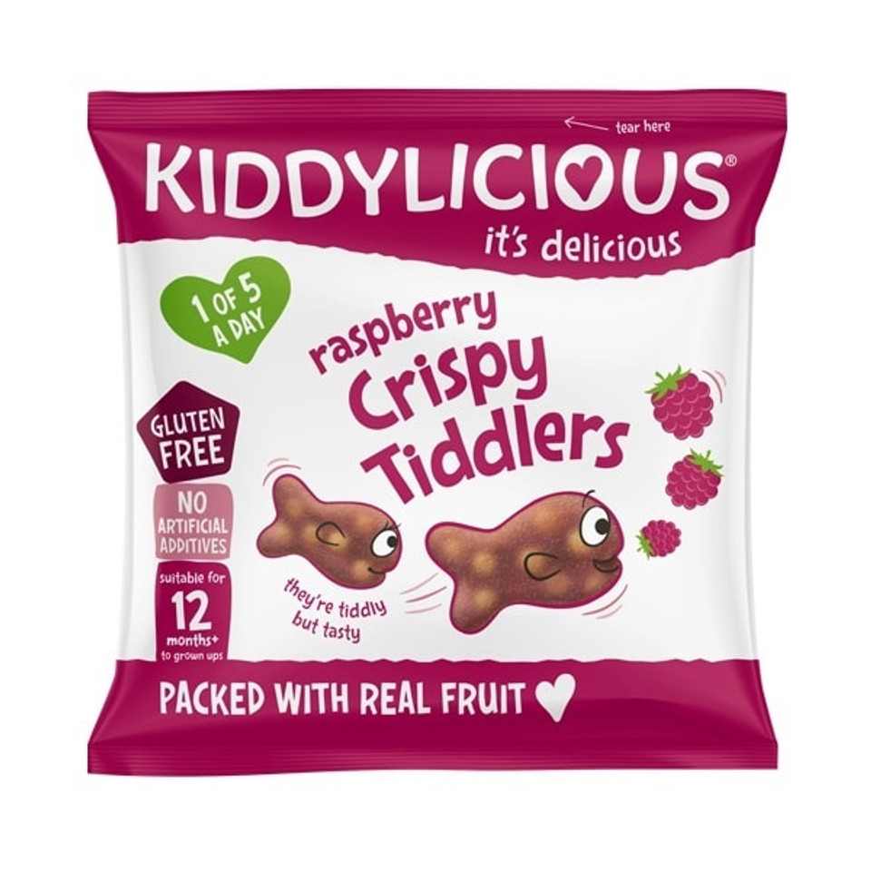 Kiddylicious Raspberry Crispy Tiddlers 12G
