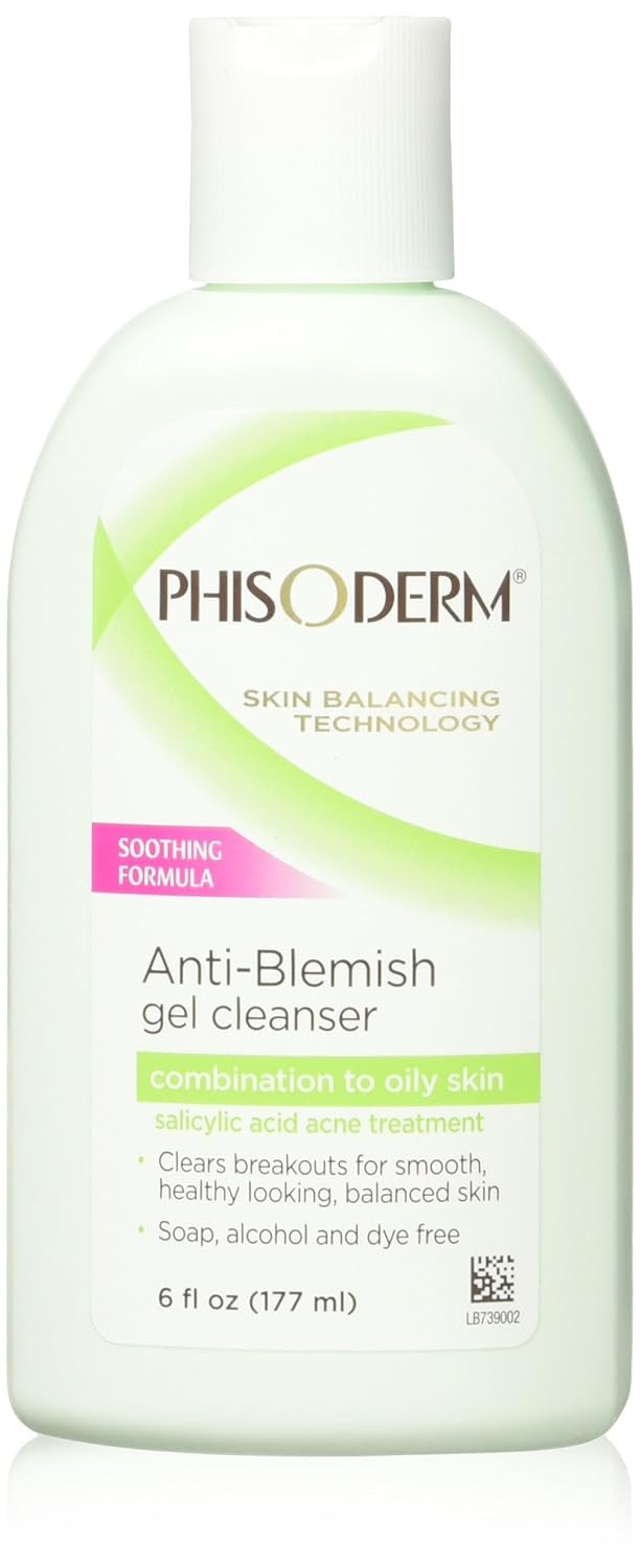 Phisoderm Anti-Blemish Gel Cleanser 6 Oz (3 Pack)