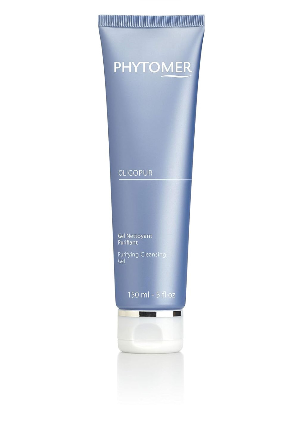 Phytomer Oligopur Purifying Cleansing Gel | Skin Balancing, Oil Absorbing Face Cleanser | Energizing Face Wash Prevents Dull Skin Tone | Safe, Natural Ingredients | Sustainable & Eco-Friendly | 150Ml