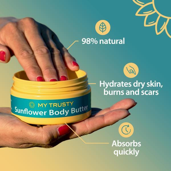 My Trusty Sunflower Body Butter, Bergamot & Orange 200Ml
