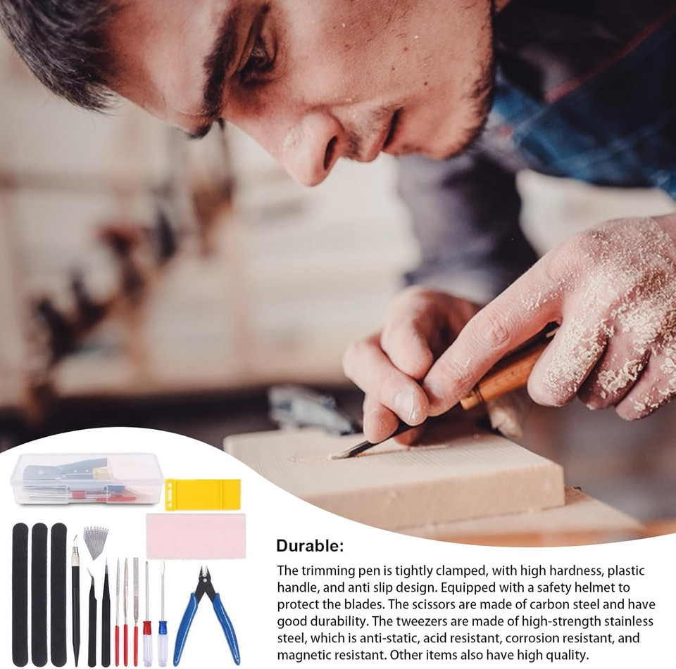 VALUEVIBES Professional Modeler Basic Tools Craft Set – Model Kit for Gundam, Hobby Model Assembly & Building(15-Piece)