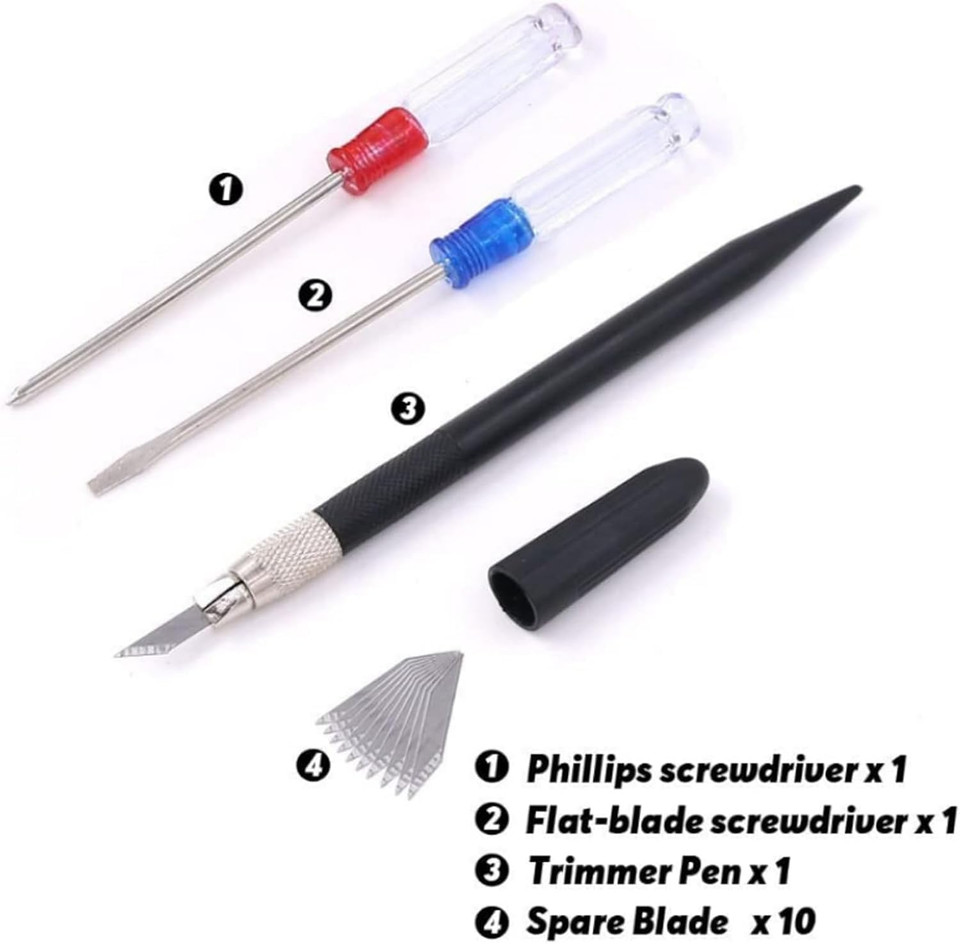 VALUEVIBES Professional Modeler Basic Tools Craft Set – Model Kit for Gundam, Hobby Model Assembly & Building(15-Piece)