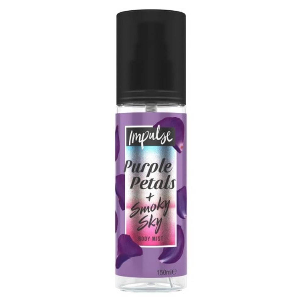 Impulse Body Mist Purple Petals & Smoky Sky 150Ml