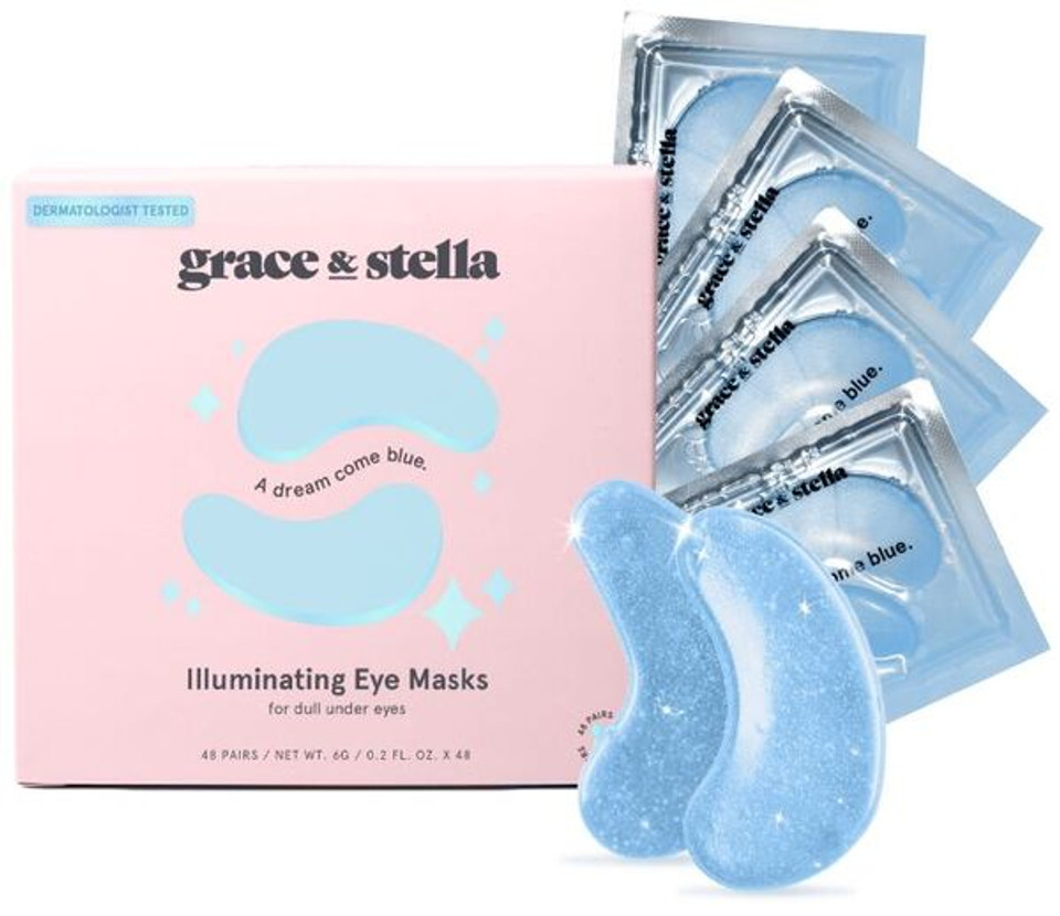 Grace & Stella Under Eye Mask - Vegan - Blue - 48 Pairs