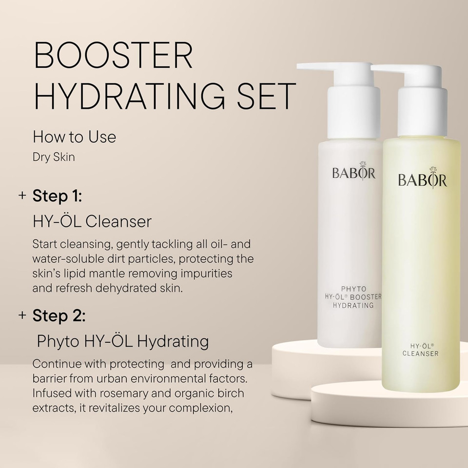 Babor Phyto Hy-Ol Booster Hydrating For Dry Skin, Facial Cleanser For Use With Hy Oil, Phyto Hy-Ol Booster Hydrating