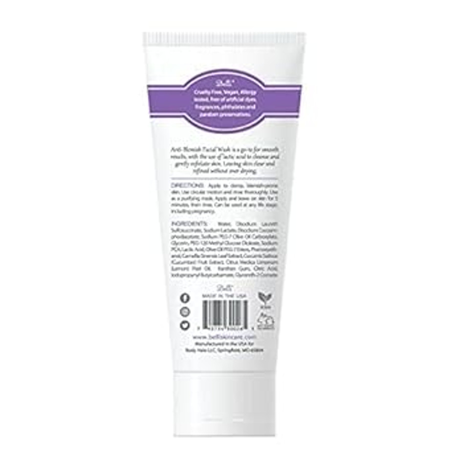Belli Skincare Anti-Blemish Facial Wash Gel Cleanser | Anti Acne For Sensitive Skin, Pregnancy Safe, Natural Extract Face Wash For All Skin Types | 6.5 Ounce Belli Skincare Anti-Blemish Facial Wash Gel Cleanser | Anti Acne For Sensitive Skin, Pregnancy Safe, Natural Extract Face Wash For All Skin Types | 6.5 Ounce