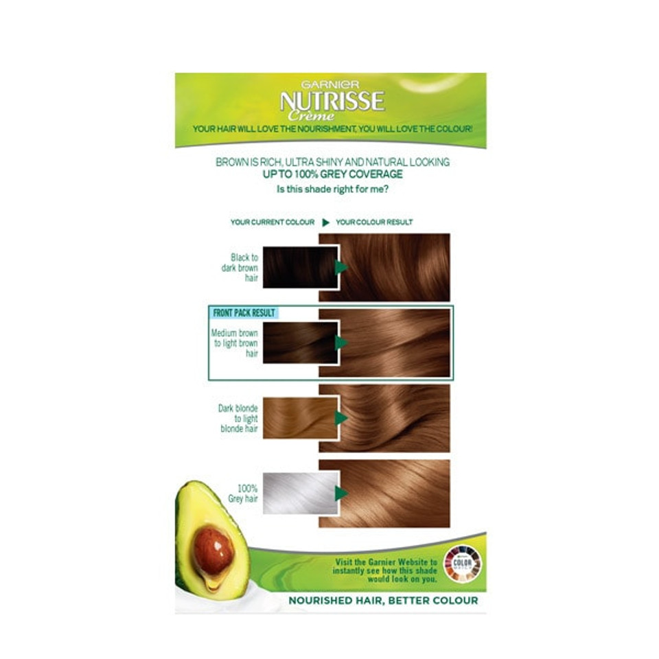 Garnier Nutrisse Permanent Hair Dye Golden Light Brown 6.3
