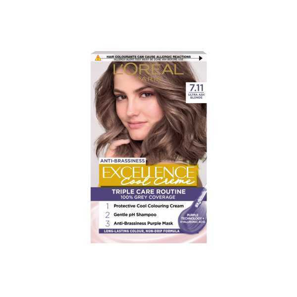 Excellence Crã¨Me Cool 7.11 Ultra Ash Blonde Hair Dye