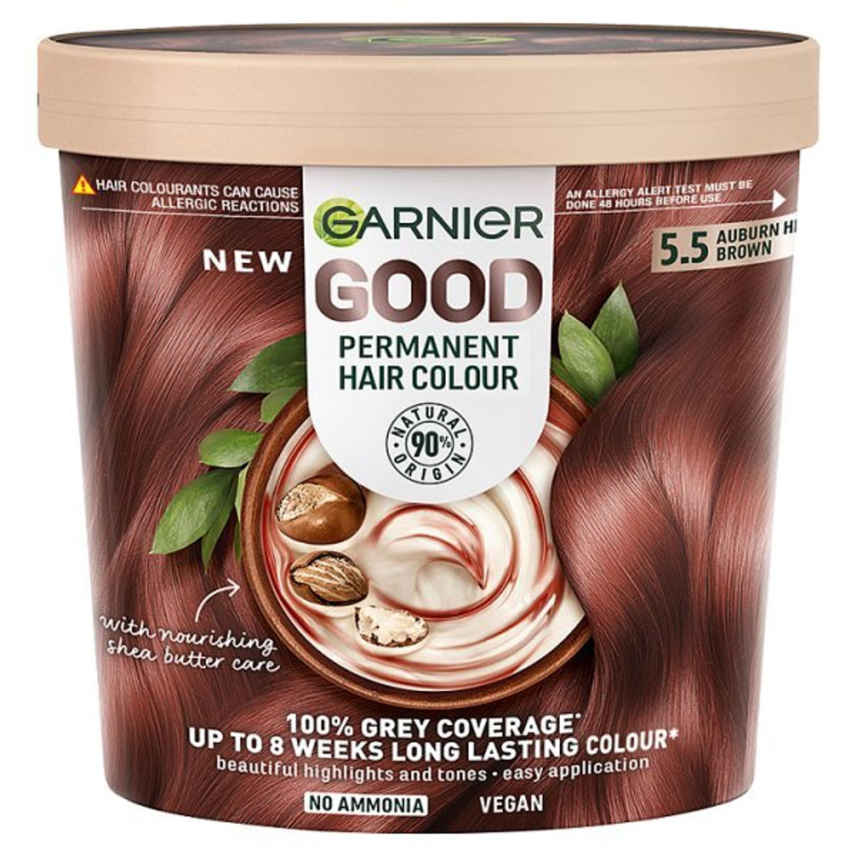 Garnier Good Permanent Hair Dye Auburn Hibiscus Brown 5.5
