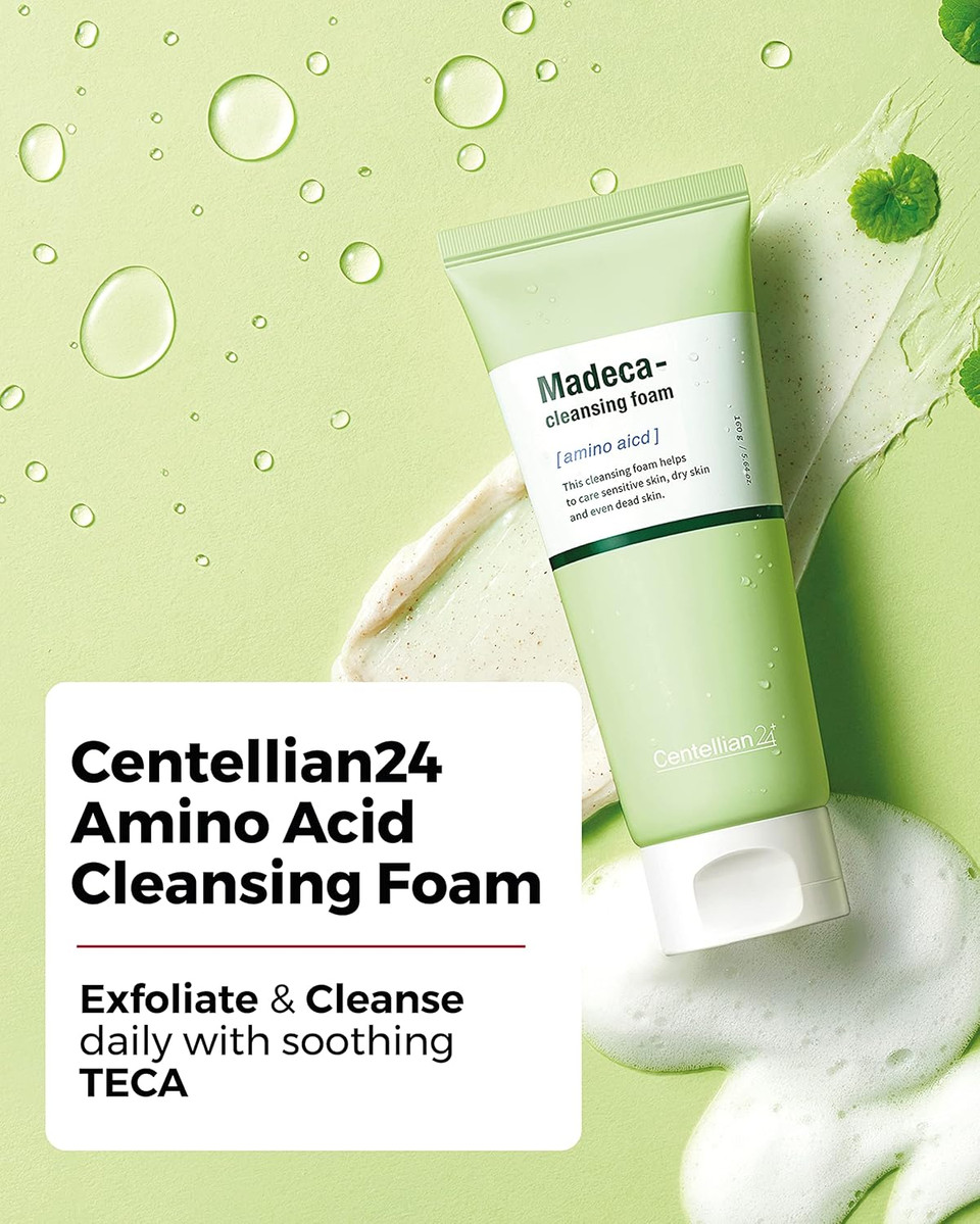 Centellian 24 Cleansing Foam With Centella Asiatica, Teca, Amino Acid - Korean Skin Care Hypoallergenic Face Wash - Gentle, Exfoliating Daily Cleanser (5.64 Oz) By Dongkook Pharmaceutical Centellian 24 Cleansing Foam With Centella Asiatica, Teca, Amino Acid - Korean Skin Care Hypoallergenic Face Wash - Gentle, Exfoliating Daily Cleanser (5.64 Oz) By Dongkook Pharmaceutical