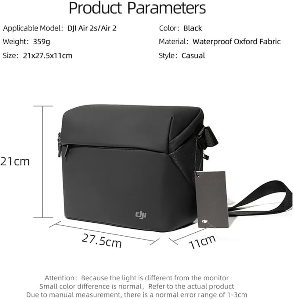 INFINIBYTE Portable Shoulder Bag for Drone Protection - DJI Mavic Mini 2/Mini 3/Air 2/2S Drone Storage Bag - Compact and Protective Carrying Case