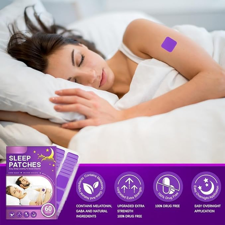 Natural Sleep Patches for Adults - Kind Patches Sleep Aid, Chemical & Drug-Free Sleepy Patch for Relaxation and Deep Sleep(60 Pcs)