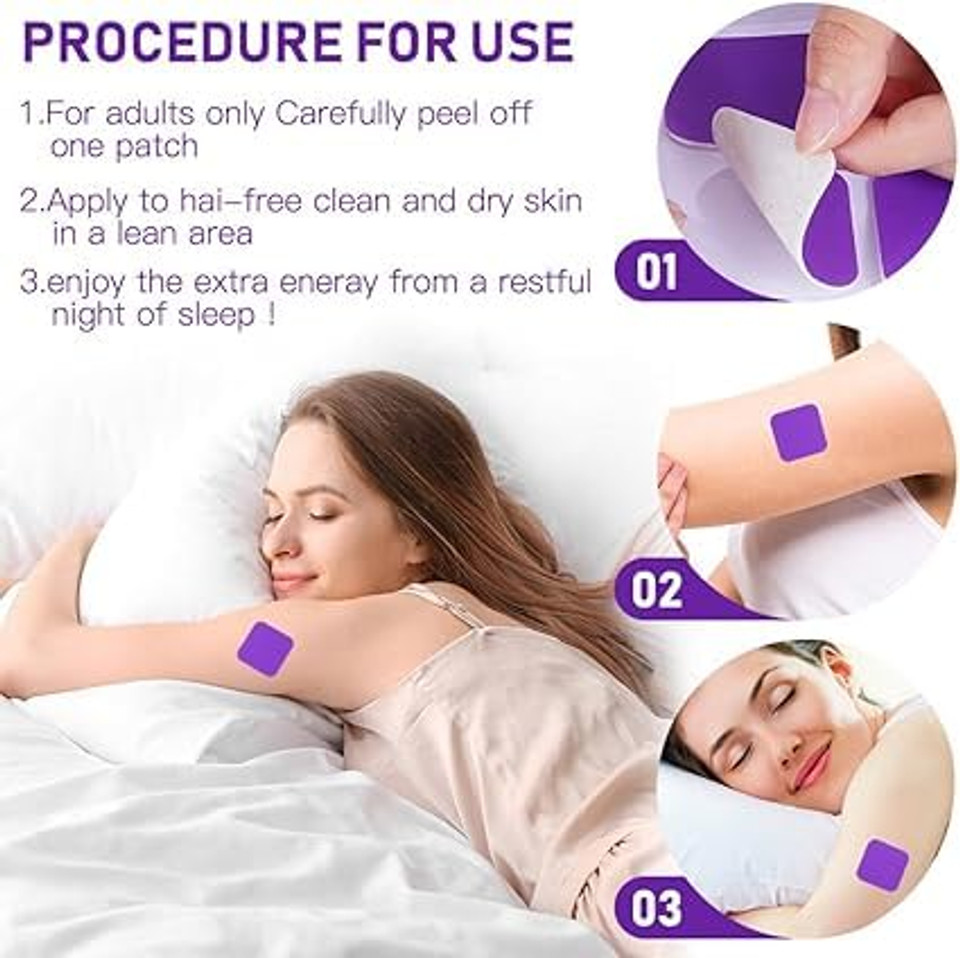 Natural Sleep Patches for Adults - Kind Patches Sleep Aid, Chemical & Drug-Free Sleepy Patch for Relaxation and Deep Sleep(60 Pcs)